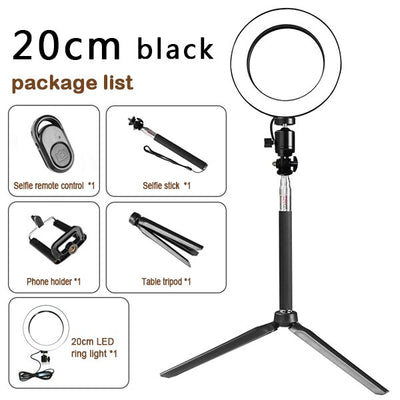 Tripod with light Set Ring and accessories Melius Tech