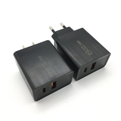 18W USB-C AND USB Fast Charging Adapter US / EU Melius Tech