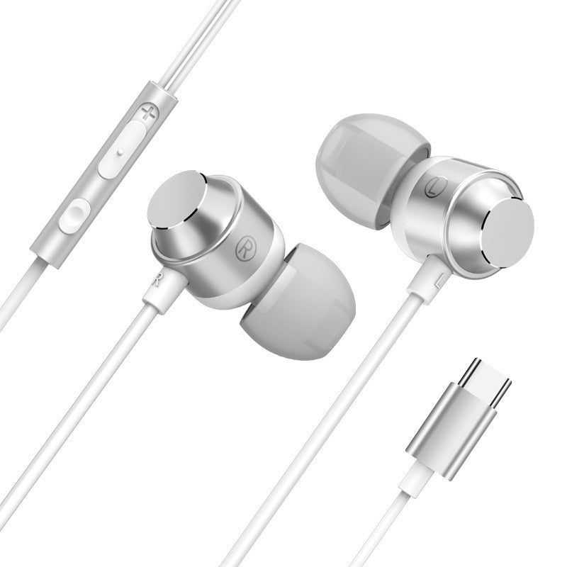 USB Type-C In-ear Wire-controlled Mobile Phone Headset Melius Tech