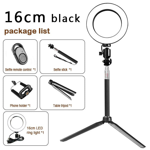 Tripod with light Set Ring and accessories Melius Tech