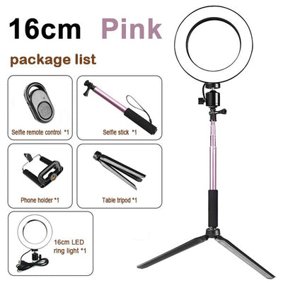 Tripod with light Set Ring and accessories Melius Tech