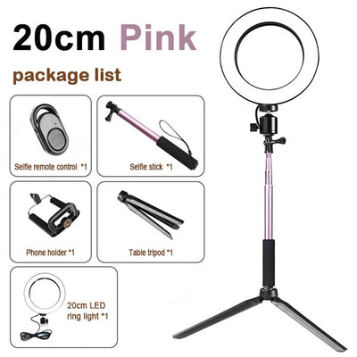 Tripod with light Set Ring and accessories Melius Tech