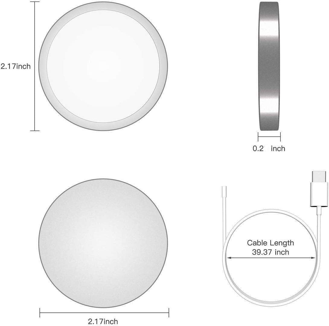 Magnetic Metal Wireless Charger 15 W Melius Tech