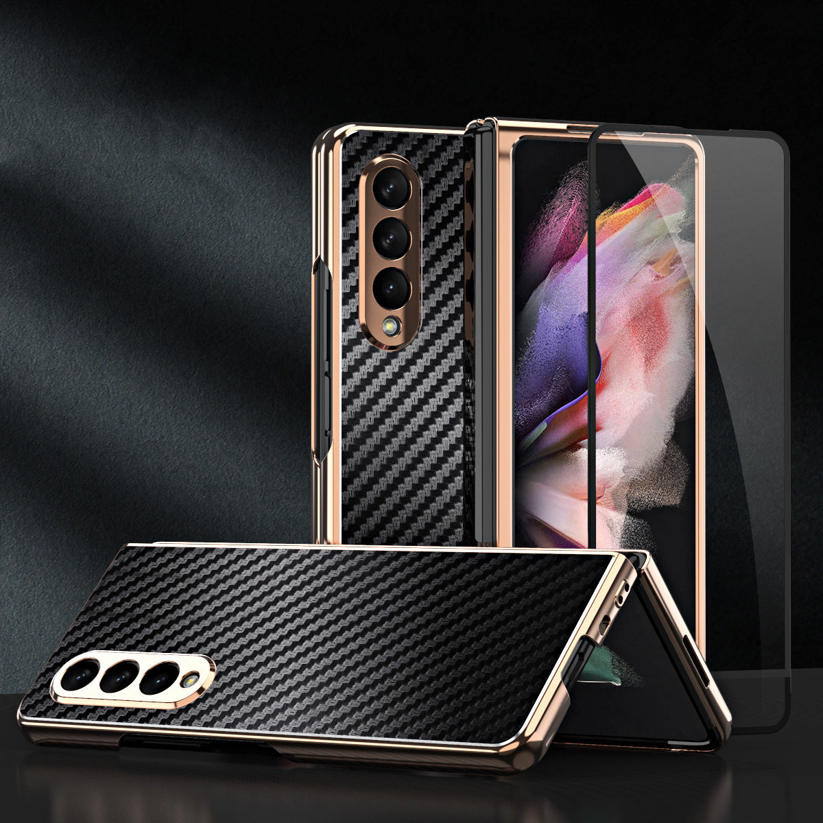 GalaxyZ FOLD 3 : Shell And Membrane Integrated Kevlar Protective Cover Melius Tech