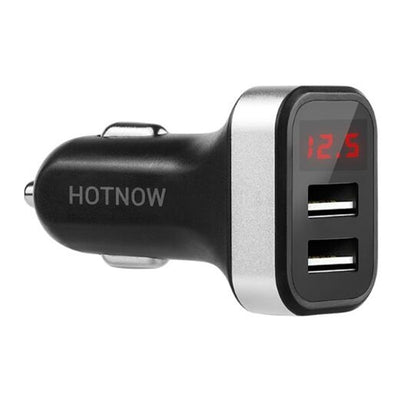 Smart USB Car Charger with LED Screen Melius Tech