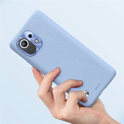 Alloy Plain Leather Case For Xiaomi 11 Melius Tech