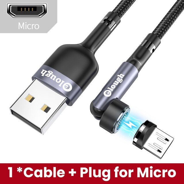 Elough 540 Degree Rotating Seven-pin Magnetic Charging USB Cable meliustech