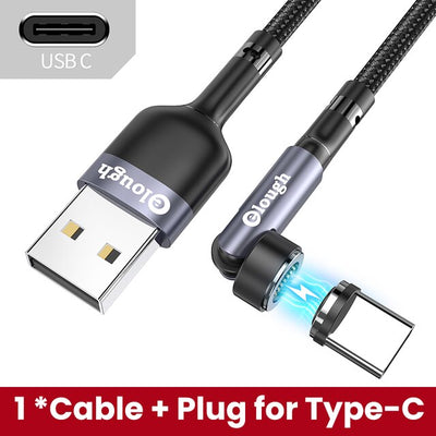 Elough 540 Degree Rotating Seven-pin Magnetic Charging USB Cable meliustech