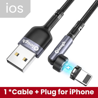 Elough 540 Degree Rotating Seven-pin Magnetic Charging USB Cable meliustech