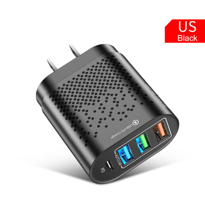 Multi-port USB and PD Type-c Mobile Phone Charger Melius Tech