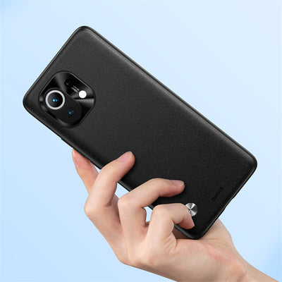 Alloy Plain Leather Case For Xiaomi 11 Melius Tech